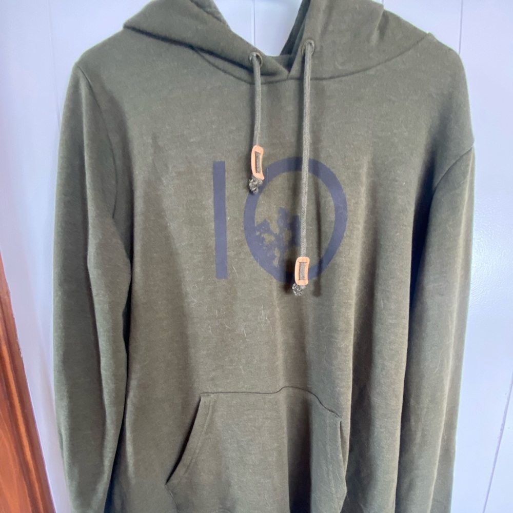 Tentree hoodie sweatshirt - forest green - size xl.
